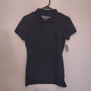 Aeropostale Girl's Black Polo Shirt